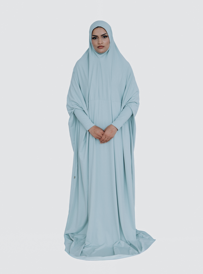 light blue prayer dress/ mint blue prayer dress